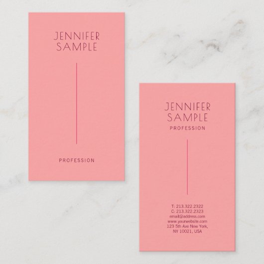 カスタムモダンエレガントシグネチャーマット紙ルクセ 名刺 (正面/裏面)