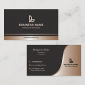 カスタムモダンエレガントプロフェッショナルコンサルタント 名刺 (正面/裏面)