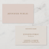 カスタムモダンエレガントプロフェッショナルシンプルテンプレート 名刺 (正面/裏面)