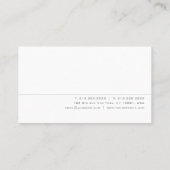 カスタムモダンエレガントプロフェッショナルミニマル 名刺 (裏面)