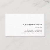 カスタムモダンエレガントミニマルテンプレート 名刺 (裏面)