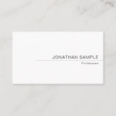 カスタムモダンエレガントミニマルテンプレート 名刺 (正面)