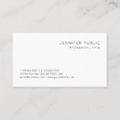 カスタムモダンエレガントミニマルデザインテンプレートかわいい 名刺 (裏面)