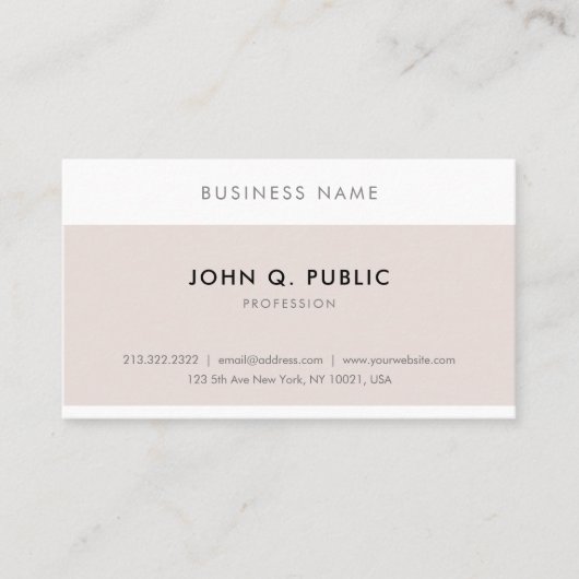 カスタムモダンエレガントミニマルプロフェッショナルシック 名刺 (正面)