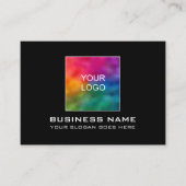 カスタムモダンエレガント会社のロゴをここに追加 名刺 (正面)