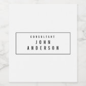 カスタムモダンエレガント保剤 ワインラベル (シングルラベル)