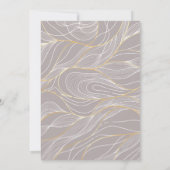 カスタムモダンエレガント金ゴールド結婚ズ 招待状 (裏面)