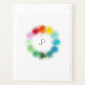 カスタムモダンカラフルテンプレート プランナー手帳 (裏面)