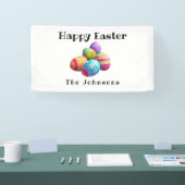 カスタムモダンカラフル卵狩りハッピーイースター 横断幕 (トレードショー)