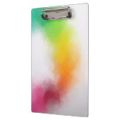 カスタムモダンカラフル抽象芸術テンプレート クリップボード (左)