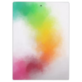 カスタムモダンカラフル抽象芸術テンプレート クリップボード (裏面)