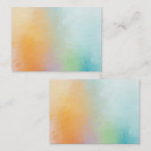 カスタムモダンカラフル抽象芸術空白のテンプレート ノートカード (正面/裏面)