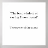 カスタムモダンキャンバス – ライフをお気に入りの表示 ポスター (正面)