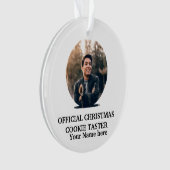 カスタムモダンクリスマス写真テンプレート オーナメント (正面)