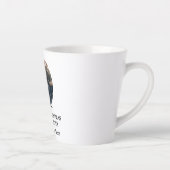 カスタムモダンクリスマス写真テンプレート カフェラテマグ (右)