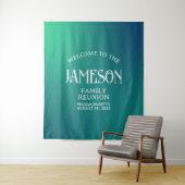 カスタムモダングラデーション懇親会背景 タペストリー (インサイチュ)