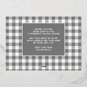 カスタムモダング素朴レーバッファローランバージャック金ゴールド 箔シーズンカード (裏面)