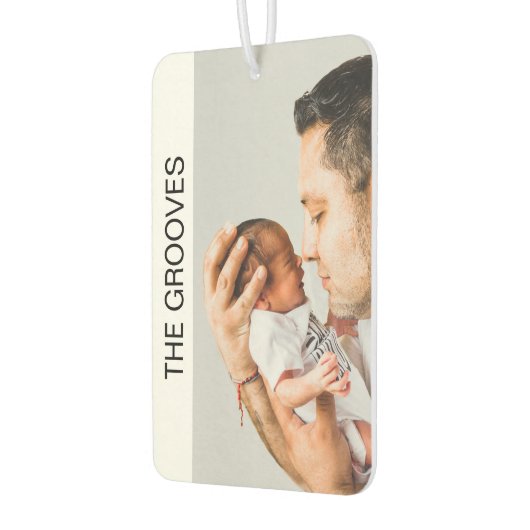 カスタムモダンシック両側ファミリーフォトカー カーエアーフレッシュナー (左)