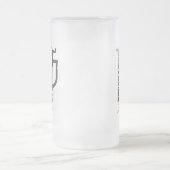 カスタムモダンシンプルおもしろいビールオーバー引用文パパ フロストグラスビールジョッキ (中央)