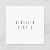 カスタムモダンシンプルエレガントトレンディーテンプレート スクエア名刺 (正面)