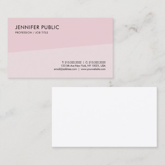 カスタムモダンシンプルエレガントプロフェッショナルテンプレート 名刺 (正面/裏面)