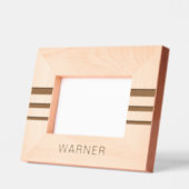 カスタムモダンシンプルエレガントモノグラム名 レーザー彫刻フレーム (左)