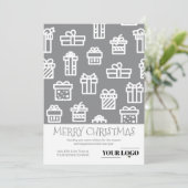 カスタムモダンシンプルクリスマス・ギフト シーズンカード (スタンド正面)