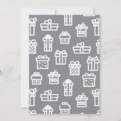 カスタムモダンシンプルクリスマス・ギフト シーズンカード (裏面)