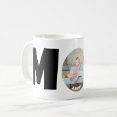 カスタムモダンシンプル母の日のギフト写真母 コーヒーマグカップ (正面左)