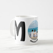 カスタムモダンシンプル母の日のギフト写真母 コーヒーマグカップ (正面左)