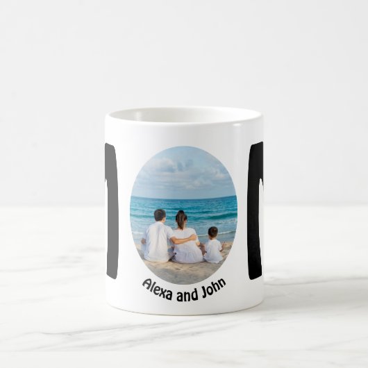 カスタムモダンシンプル母の日のギフト写真母 コーヒーマグカップ (中央)