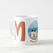 カスタムモダンシンプル母の日のギフト写真母 コーヒーマグカップ (正面左)