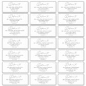 カスタムモダンシンプル結婚住所 シール (正面)