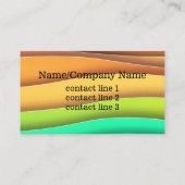 カスタムモダンストライプデザイン名刺テンプレート 名刺 (裏面)