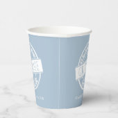 カスタムモダンダスティブルー 紙コップ (右)