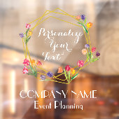 カスタムモダンチューリップ金ゴールドとブラックイベント計画 ウィンドウサイン (シート2)