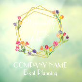 カスタムモダンチューリップ金ゴールドとブラックイベント計画 ウィンドウサイン (シート3)