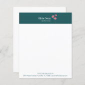 カスタムモダンティール（緑がかった色）用文房具 (正面/裏面)