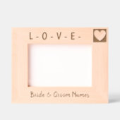 カスタムモダンハートアート レーザー彫刻フレーム (正面)