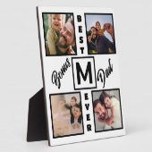 カスタムモダンパパStepdad 4 Photo Collage フォトプラーク (側面)