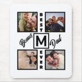 カスタムモダンパパStepdad 4 Photo Collage マウスパッド (正面)