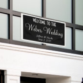 カスタムモダンパーソナライズされたウェディングバナー 横断幕 (ビルの外側)