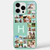 カスタムモダンパーソナライズされた写真コラージモノグラム Case-Mate iPhoneケース (裏面)