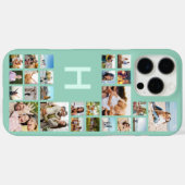 カスタムモダンパーソナライズされた写真コラージモノグラム Case-Mate iPhoneケース (裏面 (横))