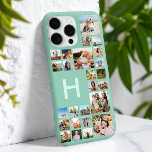 カスタムモダンパーソナライズされた写真コラージモノグラム iPhone 16 PRO MAXケース