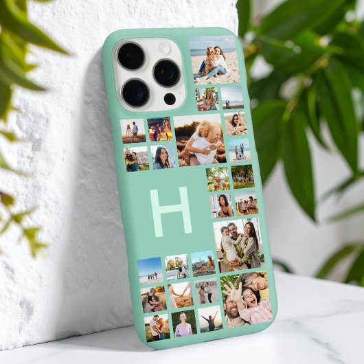 カスタムモダンパーソナライズされた写真コラージモノグラム Case-Mate iPhoneケース