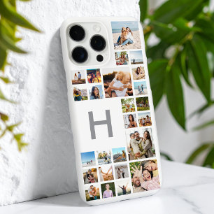 カスタムモダンパーソナライズされた写真コラージモノグラム iPhone 16 PRO MAXケース
