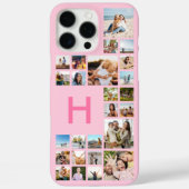 カスタムモダンパーソナライズされた写真コラージモノグラム Case-Mate iPhoneケース (裏面)