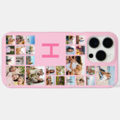 カスタムモダンパーソナライズされた写真コラージモノグラム Case-Mate iPhoneケース (裏面 (横))