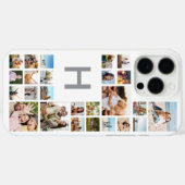 カスタムモダンパーソナライズされた写真コラージモノグラム Case-Mate iPhoneケース (裏面 (横))